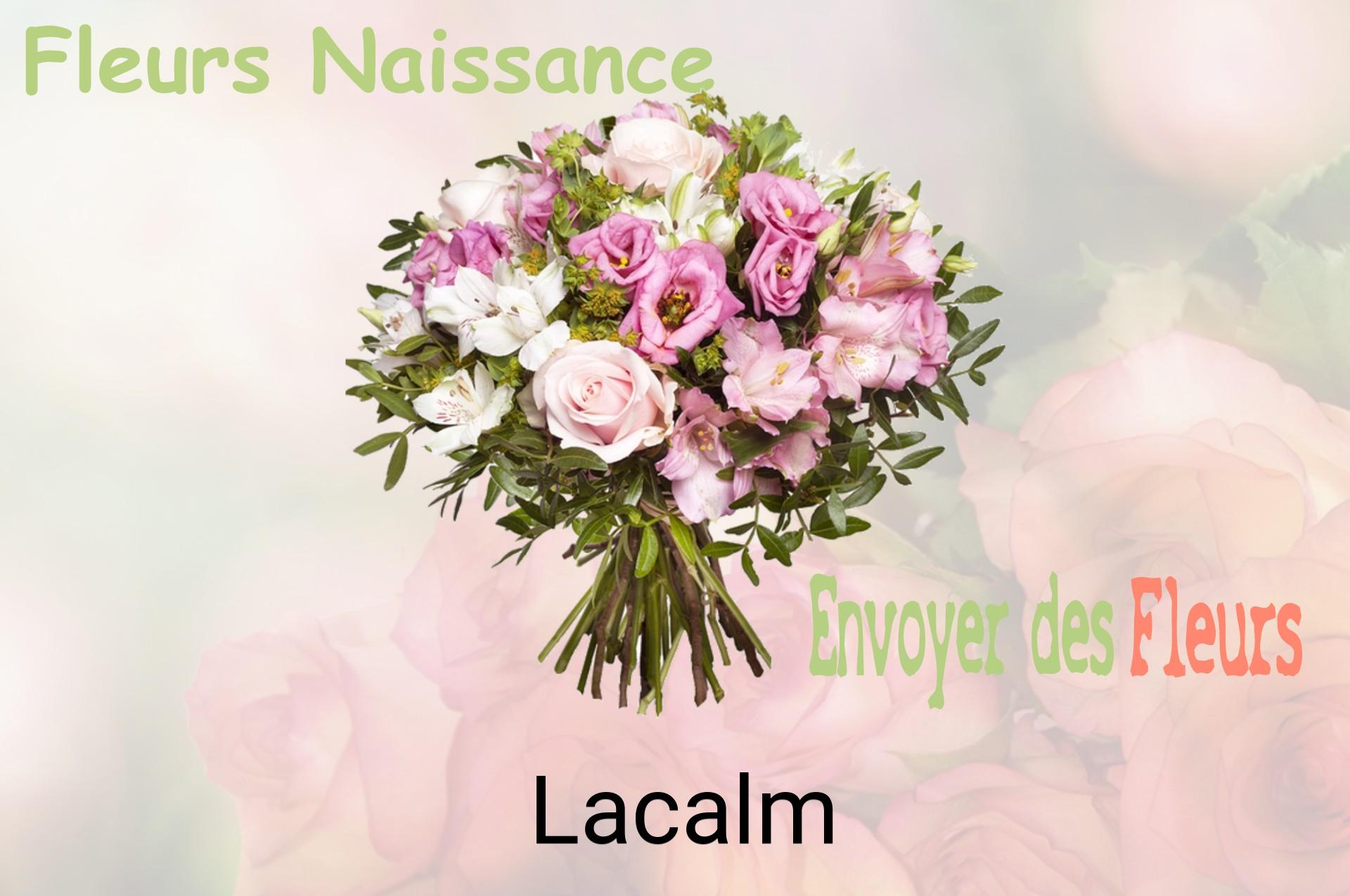 Bouquet de fleurs de naissance livré à Lacalm